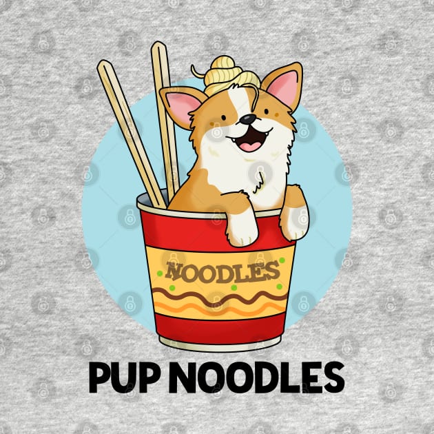 Pup Noodles Animal Pun by punnybone